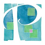 P - illuminated letter by Melissa Dinwiddie