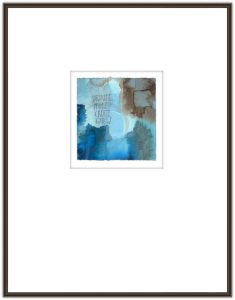 framed_daily_breatheflowcreategrow Breathe Flow Create Grow (framed) - calligraphy art by Melissa Dinwiddie