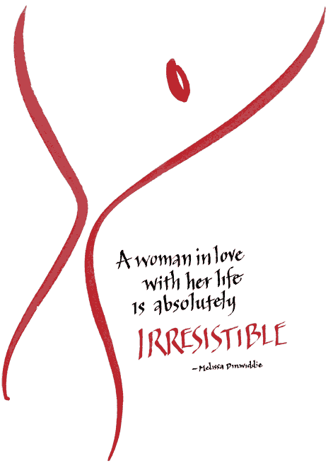 Art Print - A woman in love with her life is absolutely irresistible