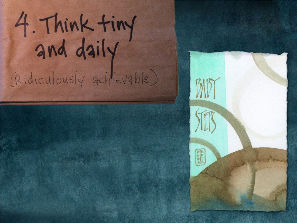 Spark Session slide: Rule 4: Think tiny and daily 