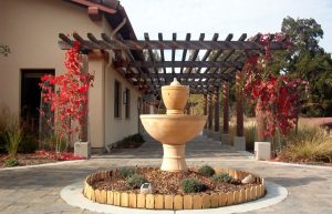 Fountain in the courtyard at St. Francis Retreat, where we Create & Incubate at Create & Incubate Retreat!