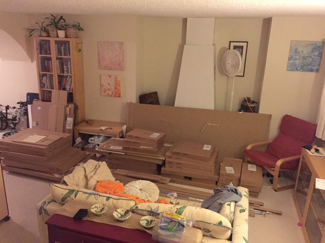 Our living room: the IKEA warehouse.